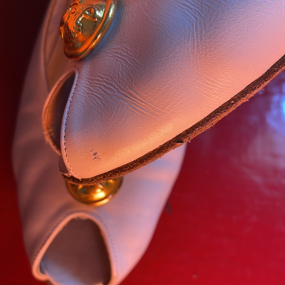Salvatore Ferragamo Slingback Peep Toe Heels - Picture 15 of 15